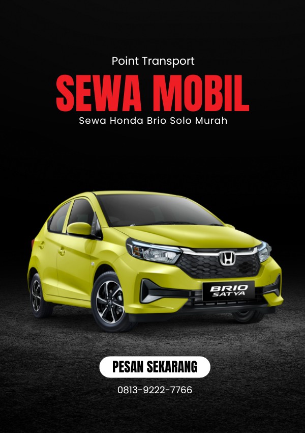 Sewa Mobil Solo Murah Honda Brio